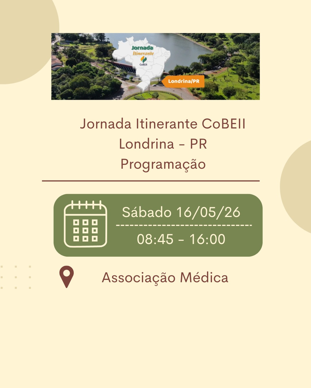 Jornada Itinerante CoBEII - Londrina/PR