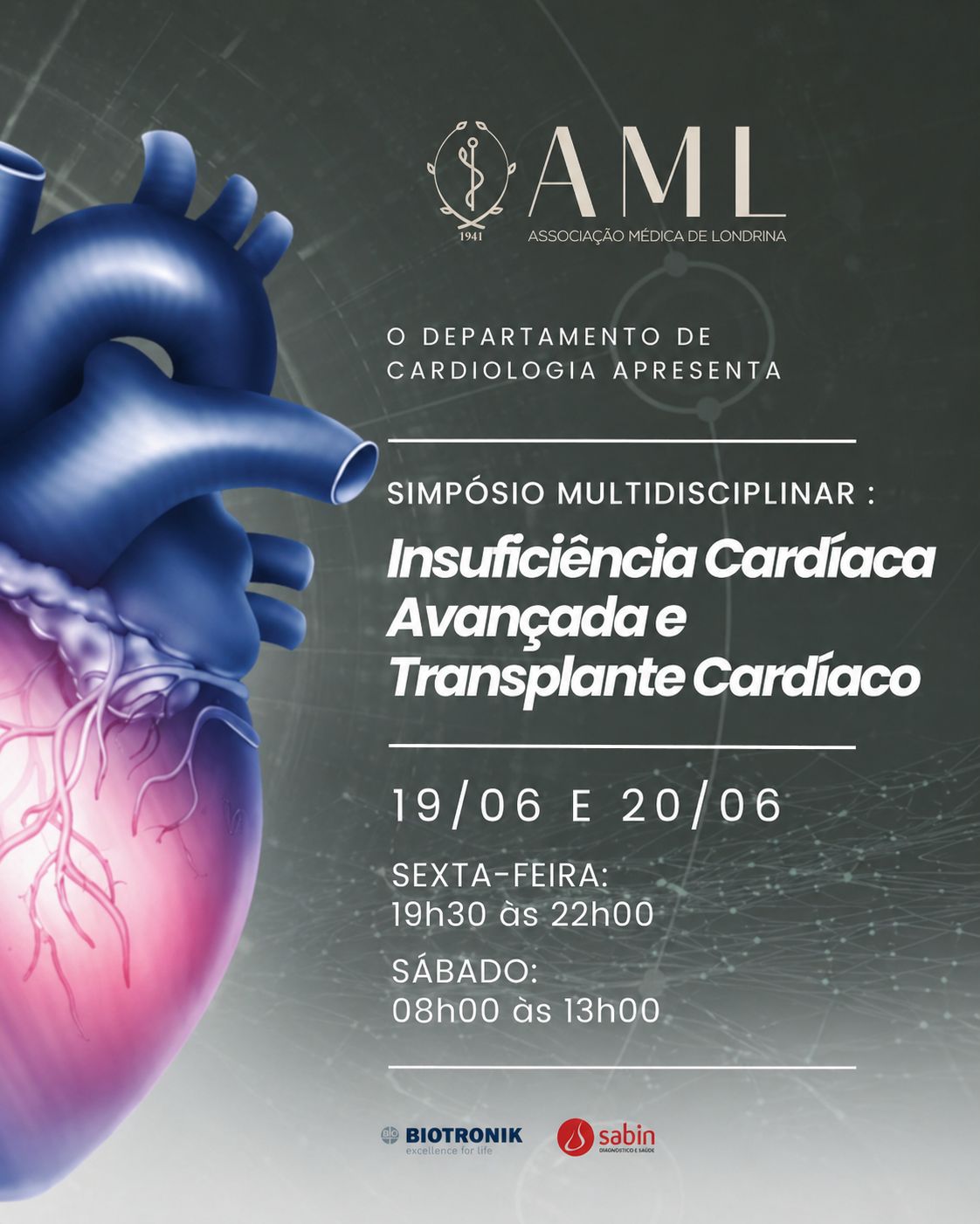 AML promove simpósio multidisciplinar sobre insuficiência cardíaca avançada e transplante cardíaco