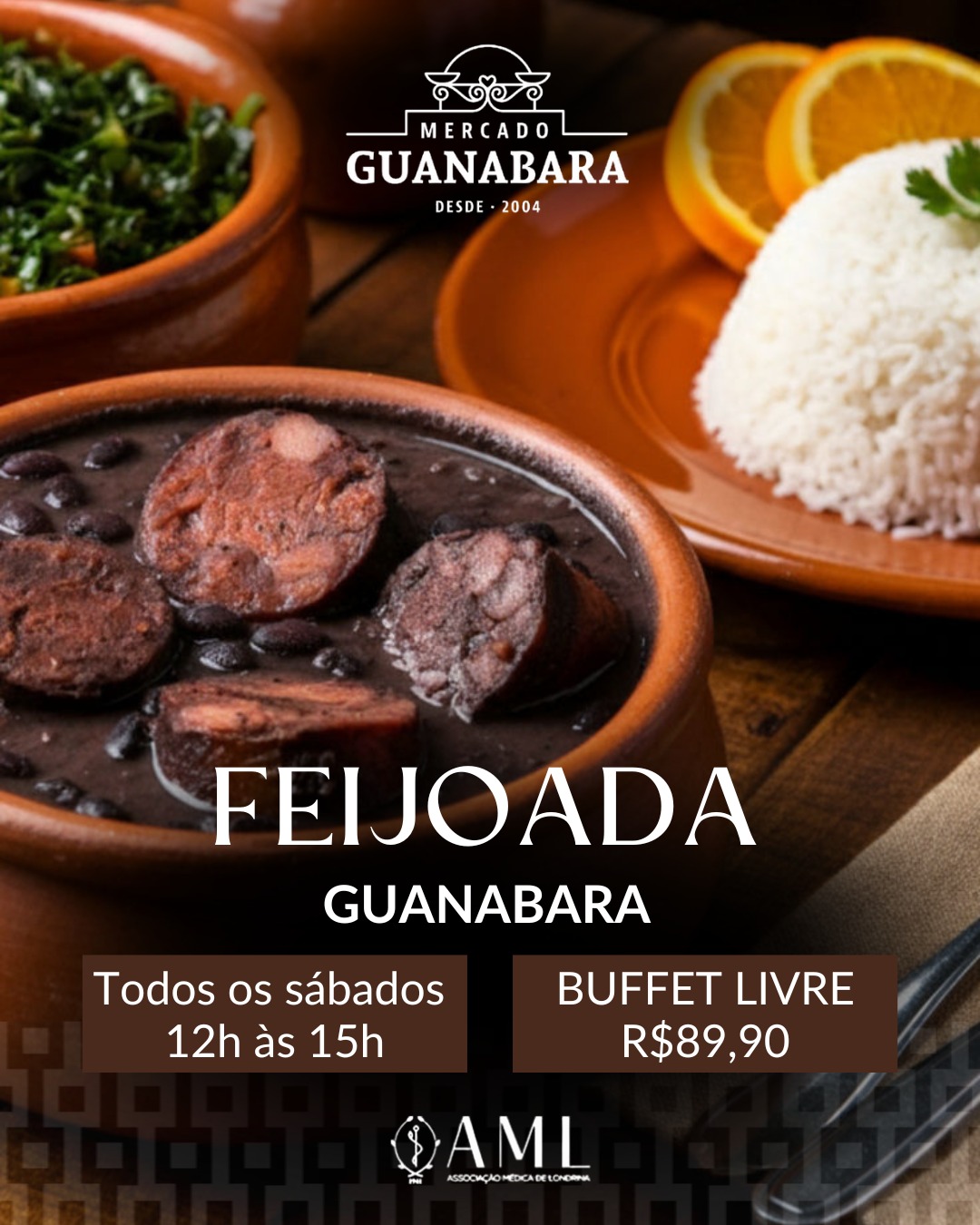 Feijoada solidária da AML transforma almoço de sábado em apoio à acessibilidade