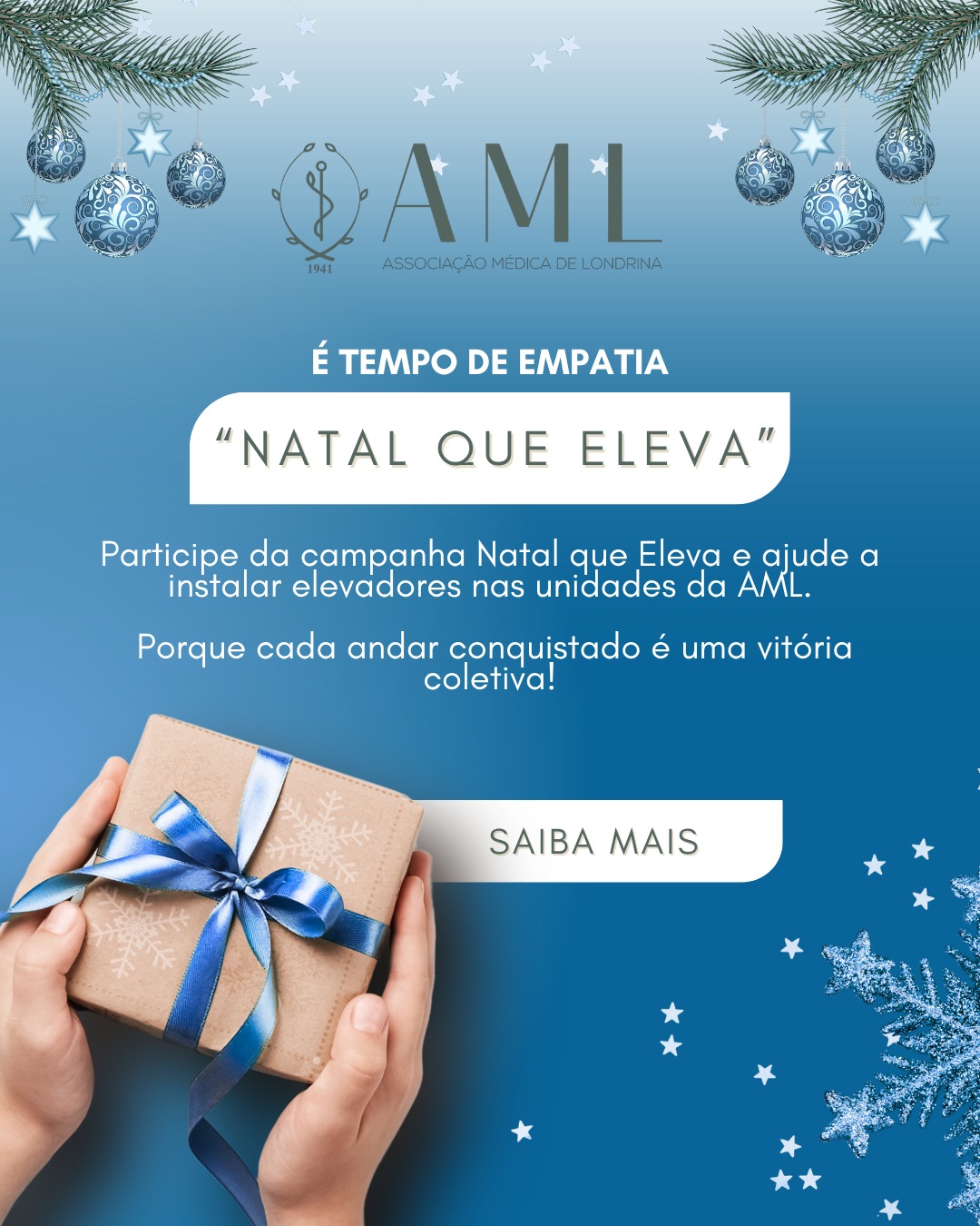 ‘Natal que Eleva’ arrecada recursos para a compra de elevadores para as sedes da AML