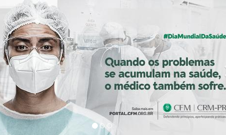 CFM lança campanha que ressalta a necessidade de cuidar da saúde dos médicos